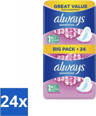 Obrázok produktu pre Always - hygienické vložky - Normal - 24 hygienických vložiek - hodnotné balenie - 24 kusov