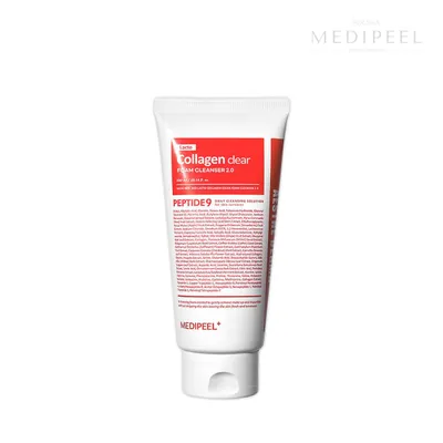 Zdjęcie produktu dla MEDIPEEL Red Lacto Collagen Clear Foam Cleanser 2.0, 120ml - Pianka oczyszczajca z kolagenem i probiotykami