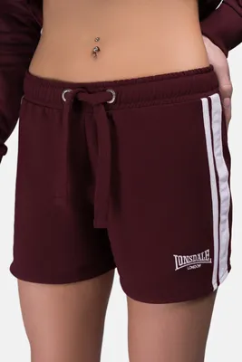 Image de Frauen Shorts CARLOWAY Oxblood/White M Lonsdale