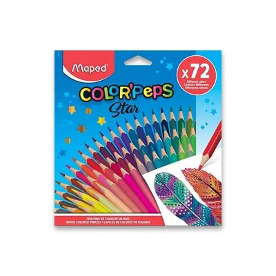 A box of Maped Color'Peps Star colored pencils.