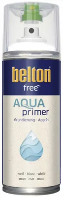 Produktbild von belton free Lackspray AQUAprimer Grundierung 400 ml weiß matt