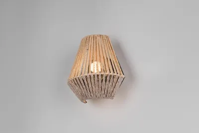 Immagine prodotto di Applique LED, filo di carta, marrone, a batteria, L 18,5 cm