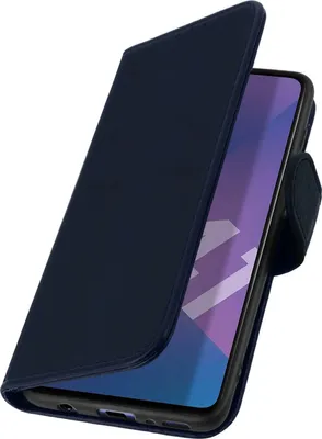 Produktbild von Flip Cover Geldbörse, Klappetui Kunstleder für Samsung Galaxy A41 – Blau