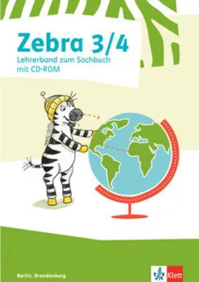 Produktbild von Zebra Sachunterricht 3/4. Lehrerband mit Kopiervorlagen und CD-ROM
