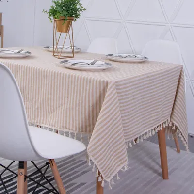 Produktbild von Tischdecke,Boho Wasserdichte£¬120*160cm£¬Abwaschbar Rechteck Baumwolle Tischabdeckung Gartentischdecke