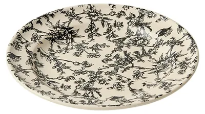 Produktbild von Runder Keramik-Dessertteller, Unterglasur, Hochtemperaturgeschirr, schwarz, 20,3 cm