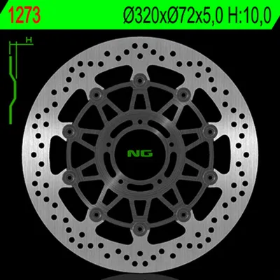 Image de NG BRAKES Bremsscheibe schwimmend rund
