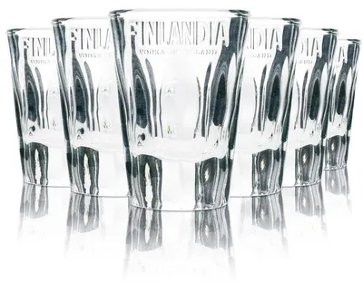 Produktbild von 6x Finlandia Vodka Glas Shot 4cl