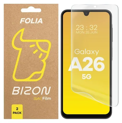 Produktbild von Bizon Glasfolie Sonne Samsung Galaxy A26 5G [2 PACK]