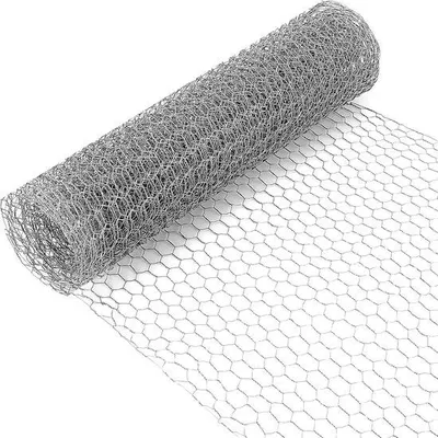 Produktbild von Famanu Hühnerdraht Rolle für DIY-Projekte - Rostfrei Galvanisiert - 40 cm x 5 m