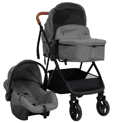 Zdjęcie produktu dla Wózek dziecięcy - Wózek spacerowy - Wózek wielofunkcyjny 3 w 1 - Lekki wózek - Wózek podróżny - Stabilna, stalowa rama