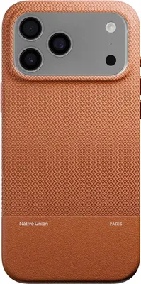 Produktbild von Native Union, Hülle iPhone 17 Pro Max MagSafe stoßfest Textur ReClassic, Hellbraun
