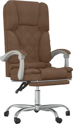 Produktbild von vidaXL Bürostuhl mit Massagefunktion Braun Stoff