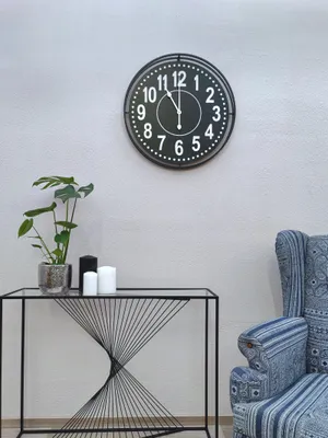 Produktbild von Wand-Uhr Schwarz Ø 66 cm