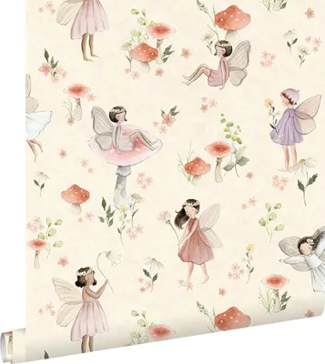 Zdjęcie produktu dla ESTAhome Tapeta wróżki różowymIbeżowym 50 x 900 cm