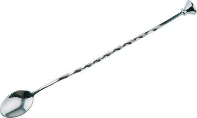 Produktbild von Hochwertiger Barlöffel 27 cm | Edelstahl | Inklusive Stampfer für Cocktails