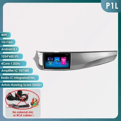 Zdjęcie produktu dla Android 14: Radio samochodowe – odtwarzacz multimedialny – ekran dotykowy 9 cali – kompatybilny z CarPlay i Android Auto