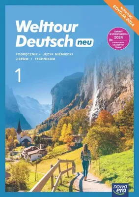 Immagine prodotto di WSiP Welttour Deutsch neu 1. Podręcznik. Zakres podstawowy i rozszerzony. Edycja 2024, Edukacyjny, Polski, Broszurowa okładka, 128 stron(y)