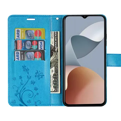Produktbild von Hülle für ZTE Blade A34 Handy Tasche Handyhülle Wallet Case Klapphülle Flip Case Blau
