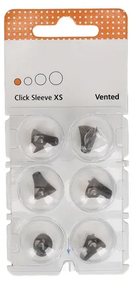 Image de 6 pièces Click Sleeve en silicone aéré, antistatique, lavable, accessoire amplificateur de son, noir, XS