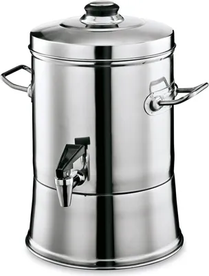 Produktbild von 2x Getränkebehälter 6 L, Chromnickelstahl, silber