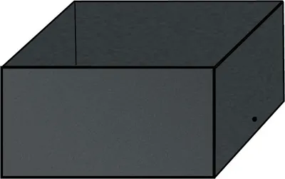 Produktbild von UNUS® Blumenkasten B Quadrat anthrazit Sichtschutz Windschutz Gartengestaltung