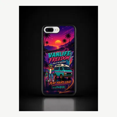 Immagine prodotto di Custodia per iPhone 7 / 8 Plus, cover protettiva per cellulare con motivo "Vanlife" – LUNØIR ©
