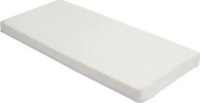 A white mattress on a white background.