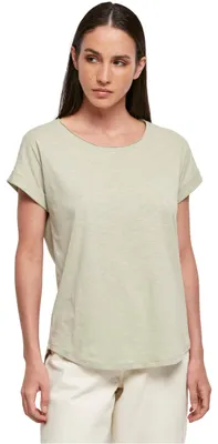 Produktbild von Build Your Brand Damen Long Slub Tee – Locker geschnittenes T-Shirt mit Cut-on-Ä