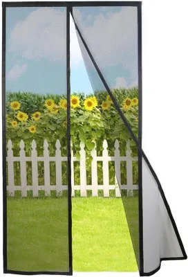 Productafbeelding van Magnetisch Vliegengaas voor Deuren 150 x 210 cm - Automatische Sluiting en Insectenbescherming