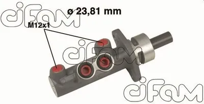 Produktbild von CIFAM 202-488 Bremszylinder Hauptbremszylinder passend für PEUGEOT 406 (8B) 406 Coupe (8C) 406 Break (8E/F)