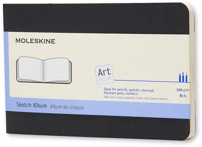 Zdjęcie produktu dla Moleskine Art, Monochromatyczny, Czarny, 72 ark., 120 g/m², Miękka okładka, Uniwersalne