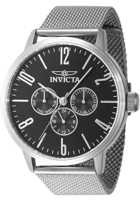 Produktbild von Invicta Specialty 47597 Herren uhr - Wasserdicht - Analog - Quarzuhrwerk - Edelstahl mit grauen zifferblat - 44mm