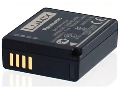 Produktbild von Akku für Panasonic LUMIX DMC-TZ101 Li-Ion 7,2 Volt 1025 mAh schwarz.