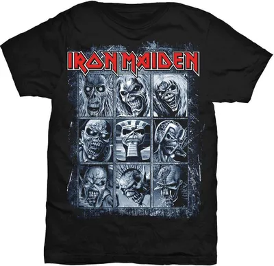 Produktbild von Iron Maiden - "Nine Eddies" T-Shirt für Herren/Damen Uni RO2229 (XL) (Schwarz)