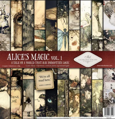 Obrázok produktu pre ITD COLLECTION Setz 11Stk 30x30cm Scrapbooking Papier - Alice's Magic 1