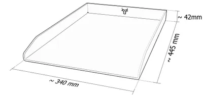 Produktbild von Edelstahl Plancha Grillplatte passend für Rösle Videro G4, Größe:4er Serie Bulle