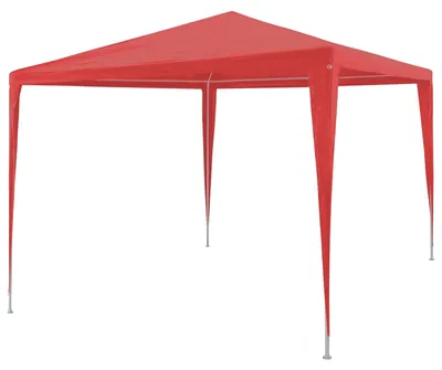Obrázok produktu pre Párty stan Červená 300 x 300 x 255 cm PE a oceľ