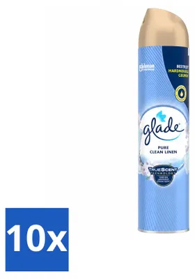 Obrázek produktu pro 10 kusů osvěžovače vzduchu Glade Clean Linen, 300 ml, výhodná balení