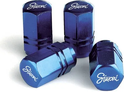 Produktbild von Simoni Racing Ventilkappen CAPS2/B Aluminium