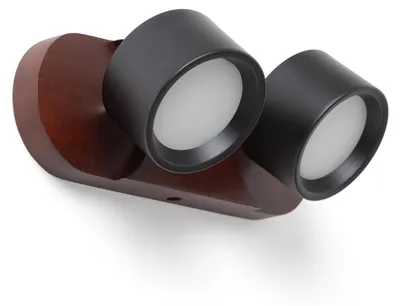 Produktbild von LED Wandleuchte 10W Metall CCT Wählbar Cundra 2 Spots Schwarz