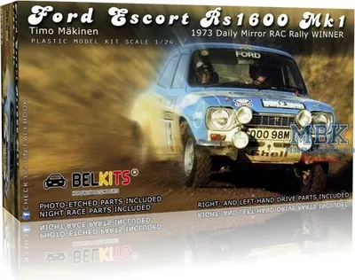 Obrázok produktu pre Belkits 1:24 Bel006 Ford Escort Rs1600 Mk.1 Rac 1973