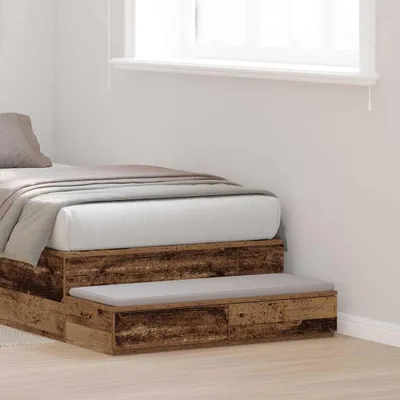 Produktbild von vidaXL Bettschubladen Altholz 80 x 36,5 x 16,5 cm Holzwerkstoff