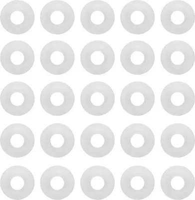 Image de Lot de 25 joints en silicone pour bouteilles de bière à bouchon à bascule, blancs