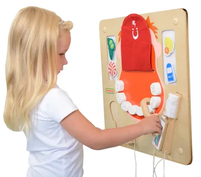 Produktbild von Masterkidz Oral Hygiene Flex Montessori Wall Sensory Board