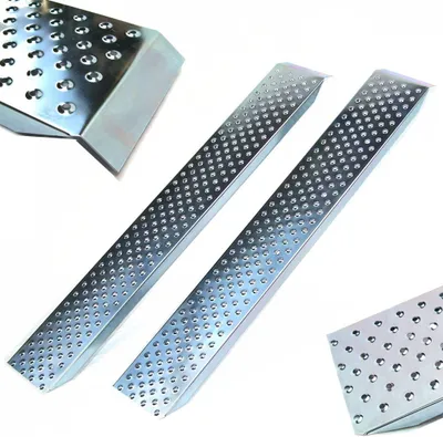 Obrázek produktu pro 2 x nájezdová rampa 06063 ocel 150 cm 400 kg pár nakládací rampa nájezdová kolejnice