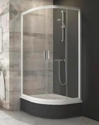 Obrázek produktu pro Sprchový kout čtvrtkruhový RAVAK Blix BLCP4-90 SABINA white 175 cm dvoukřídlé dveře 3B270140Z1