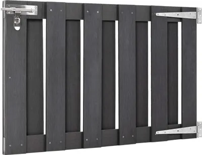 Zdjęcie produktu dla vidaXL Bramka ogrodowa WPC 100 x 60 cm szara