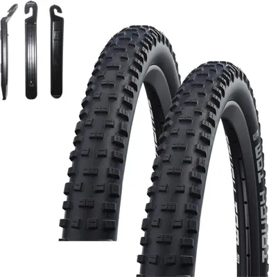 Obrázek produktu pro 2 x Schwalbe Tough Tom jízdní kolo pneumatika K-Guard Pannenschutz jízdní kolo plášť 57-584 (27,5 x 2,25") včetně montpáky