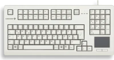 Produktbild von CHERRY TouchBoard G80-11900, Volle Größe (100%), Kabelgebunden, USB, Mechanischer Switch, QWERTY, Grau